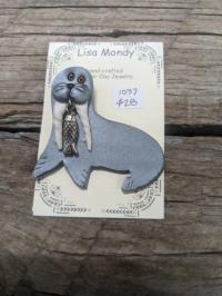 Walrus Pin by Lisa Mondy