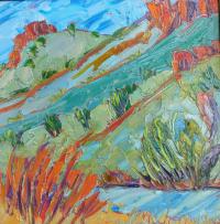Red Willows Along Rio Grande by Michelle Chrisman