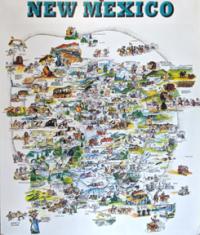Map of NM by Larry Ahrens