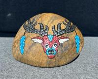 Deer Head - Acoma Colors by Kay Naranjo