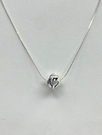Eunity Necklace Sterling Silver Leaf Design by Suzanne Woodworth