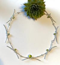Peridot Twig Necklace by Doreen Garten