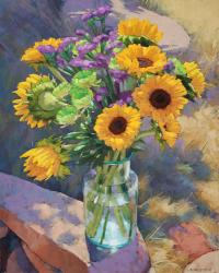 Sunflowers, Dappled Light by Sarah Blumenschein