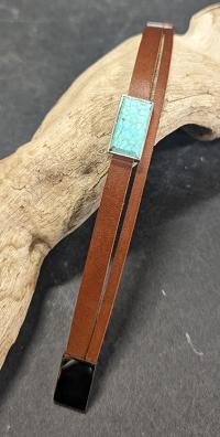 Nevada #8 Turquoise Cuff by Cliff Sprague