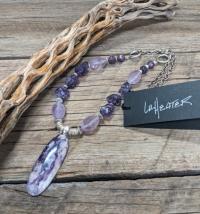 Tiffany Stone/Amythyst Necklace by Lu Heater