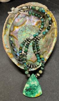 Chrysocolla Necklace by Myra Gadson