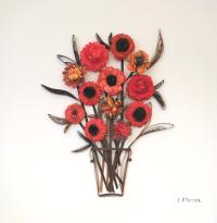 Brown Jar of Flowers by Elizabeth Potter