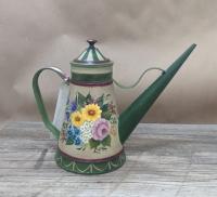 Floral Oil Can by Lynn Miller