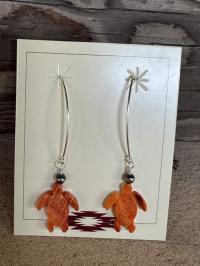 Spiny Oyster Turtle Earrings by Myra Gadson