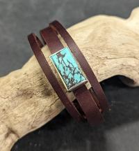 Redweb Turquoise Cuff by Cliff Sprague