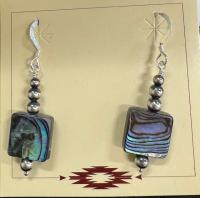 Abalone Earrings by Myra Gadson