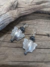 Earrings- Thai silver bats by Judy Jaeger