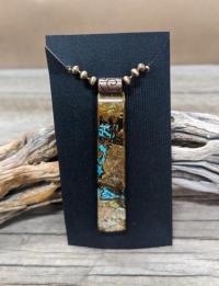 Royston Ribbon Turquoise Necklace by Lu Heater