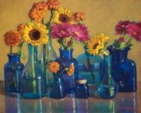 Sunflowers, Mums & Marigolds by Sarah Blumenschein