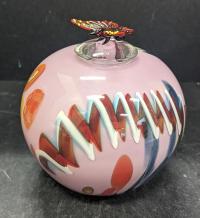 Lidded Pot with Butterfly by Jon Oakes