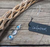 Sterling Necklace/Turquoise by Lu Heater