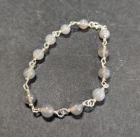 Grey Moonstone Bracelet by Navada Swan