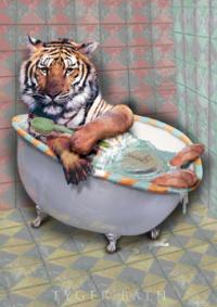 Tiger Bath by Russel Ball