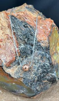 Eunity Necklace Copper/SS Bead by Suzanne Woodworth