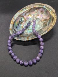 Charoite Rounds Necklace by Pam Springall