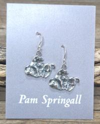 Buddies dog/cat Earrings by Pam Springall